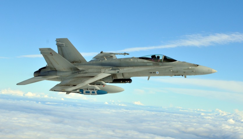 :ILMATILALOUKKAUS: Ilmavoimat ylläpitää tehostettua valmiutta ilmatilan valvontaan ja vartiointiin